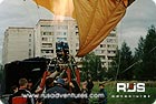 Russian Hot Air Balloon: Ride: preparation for lift-off