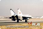 Flight MiG-25: rolling for take-off